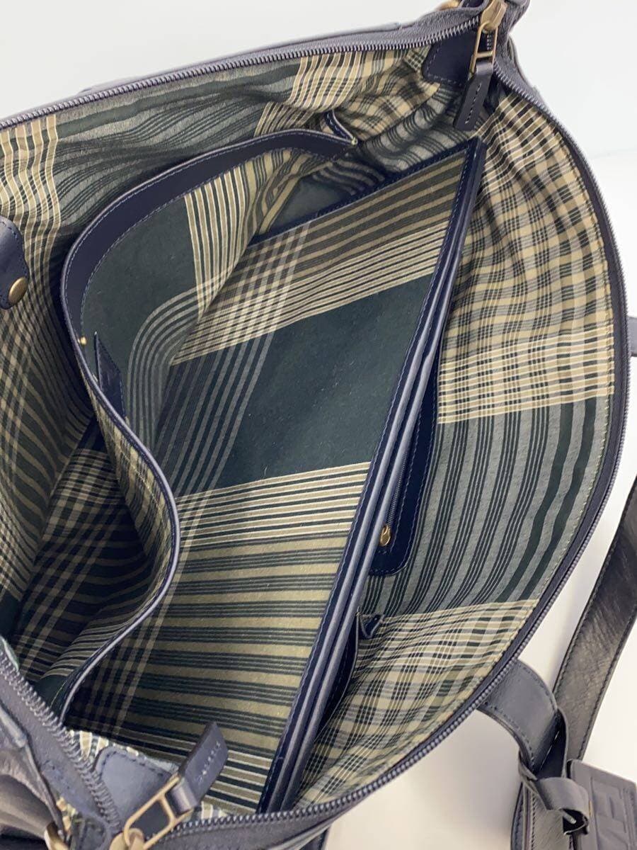 MOTHERHOUSE tote bag 2WAY shoulder navy plain Motherhouse 8