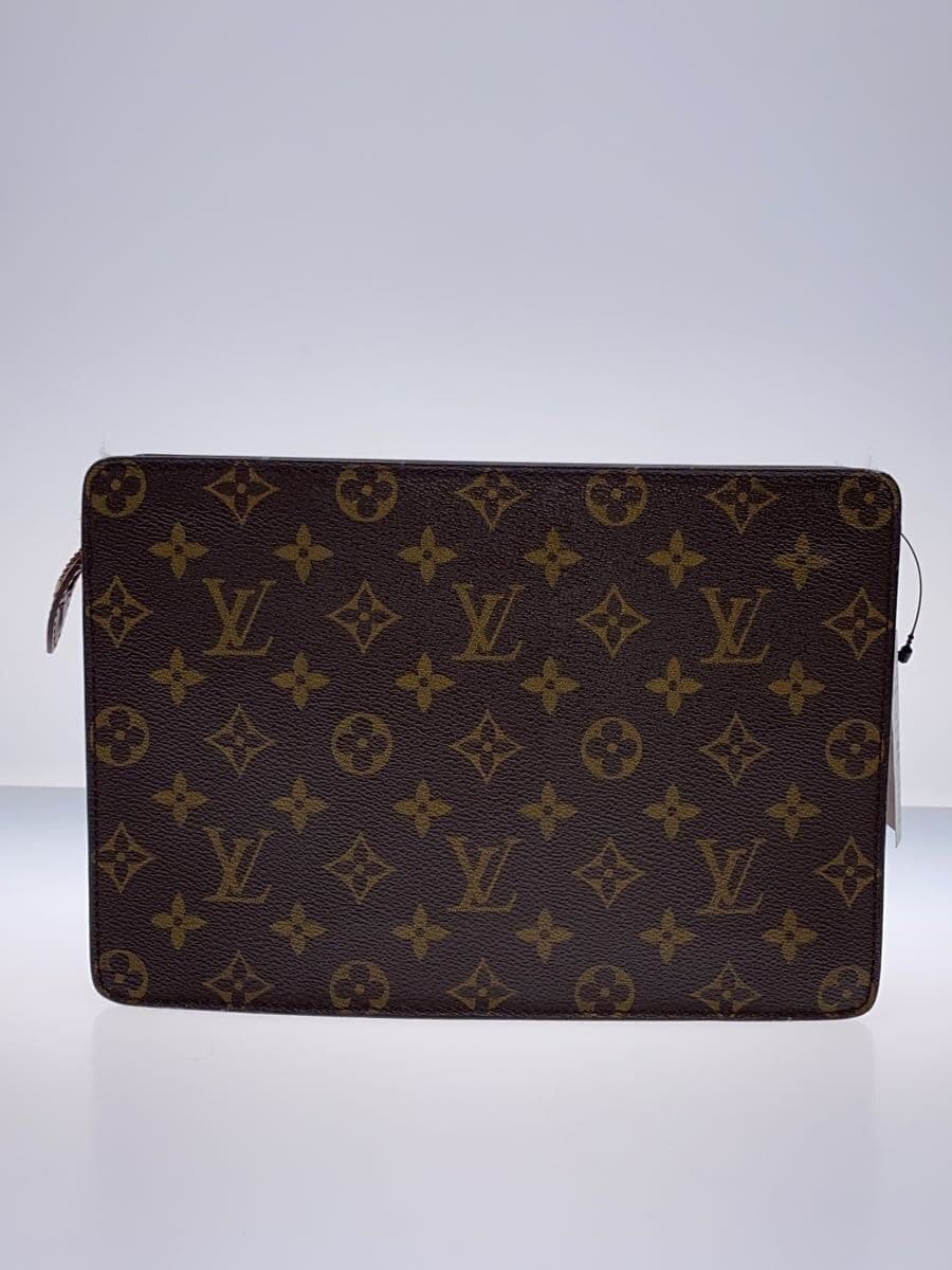 LOUIS VUITTON Pochette Homme _Monogram Canvas PVC Brown All Over Pattern LOUIS VUITTON 3