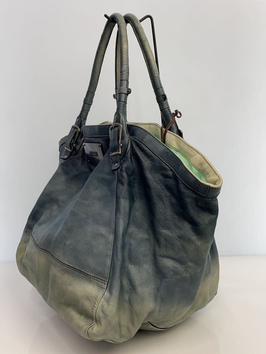 DIESEL Tote Bag Leather Green Diesel 2