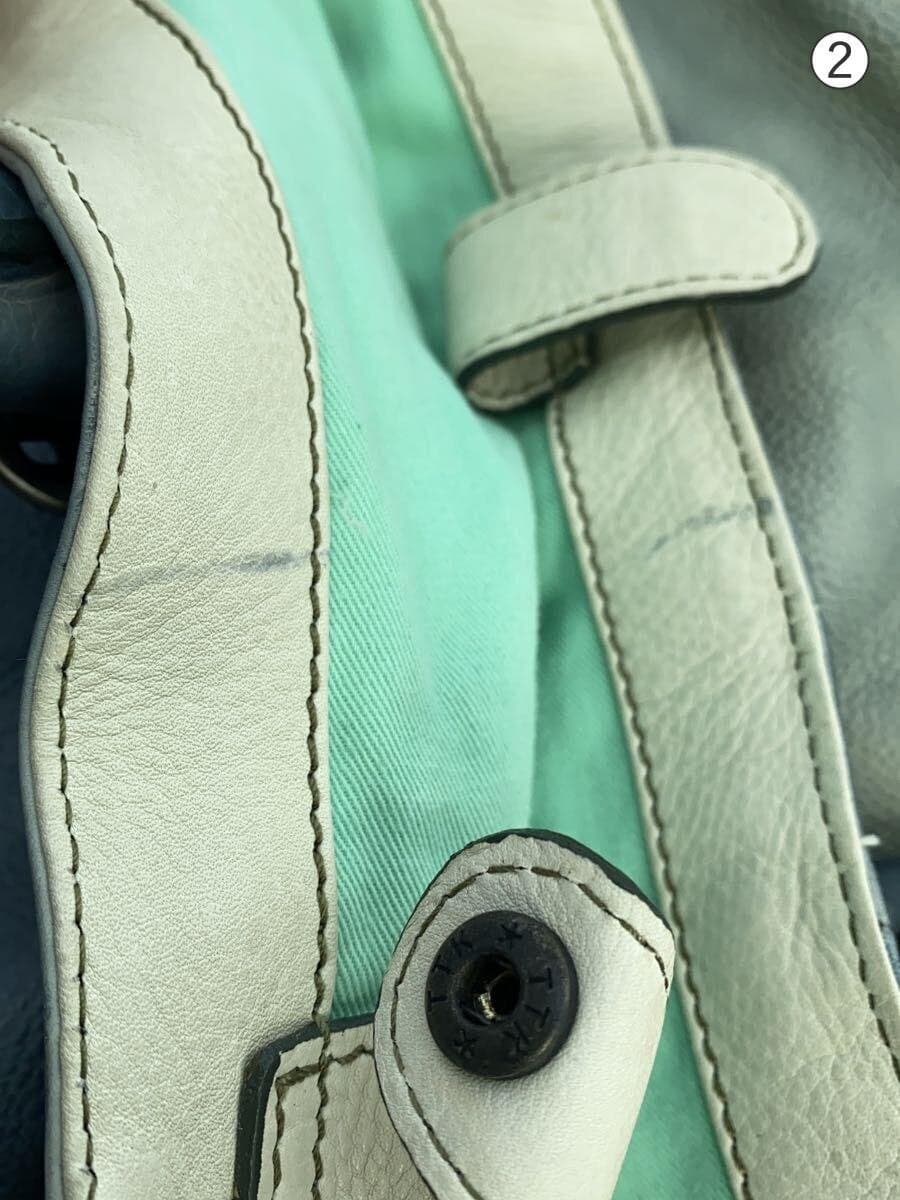 DIESEL Tote Bag Leather Green Diesel 9