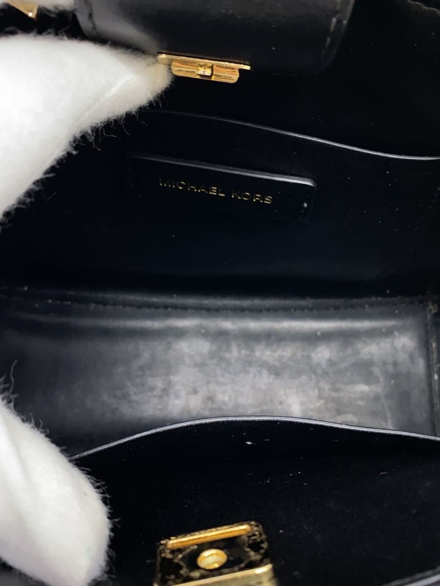 MICHAEL KORS Handbag Leather BLK Solid AV-1808 6