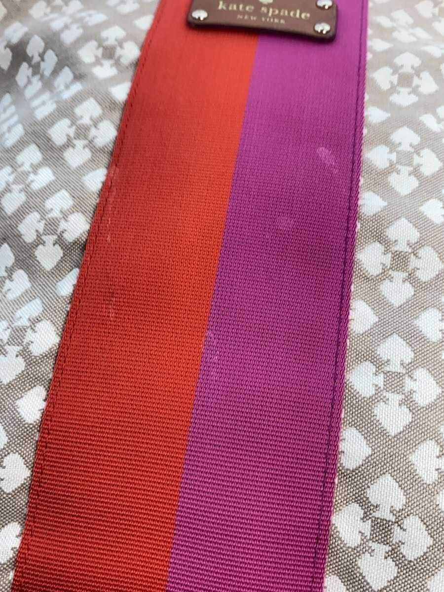 kate spade new york Shoulder Bag Cotton Camel All Over Pattern With Stain Kate Spade New York 8