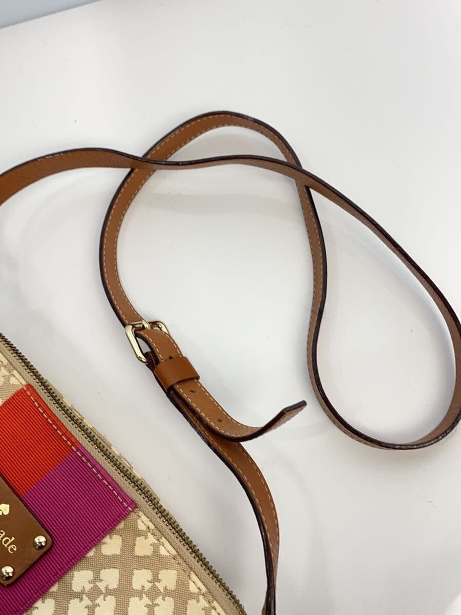 kate spade new york Shoulder Bag Cotton Camel All Over Pattern With Stain Kate Spade New York 9