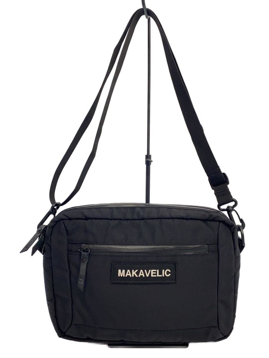 MAKAVELIC Shoulder Bag Polyester Black Solid 3108-10501 Handle Torn