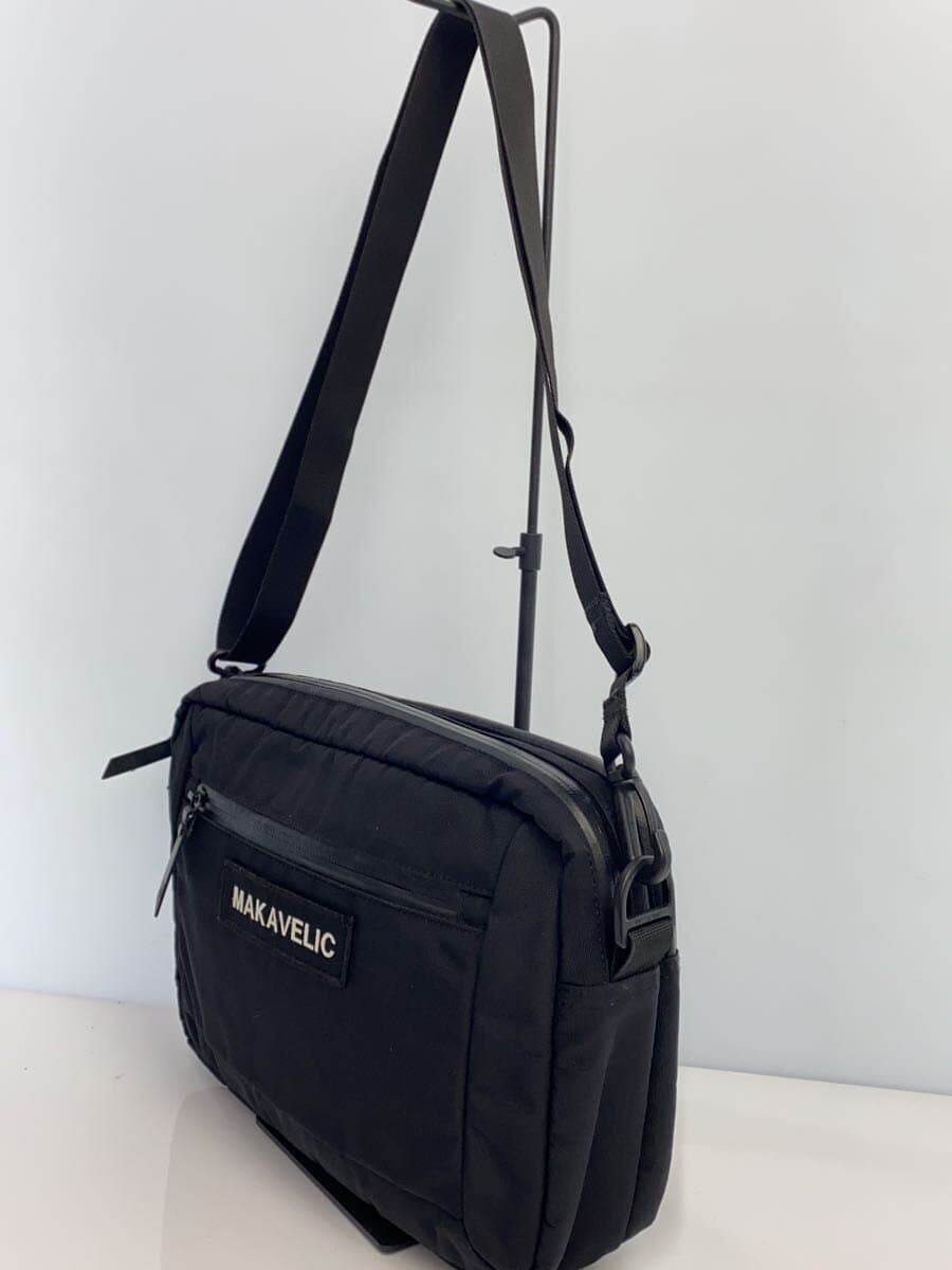 MAKAVELIC Shoulder Bag Polyester Black Solid 3108-10501 Handle Torn 2