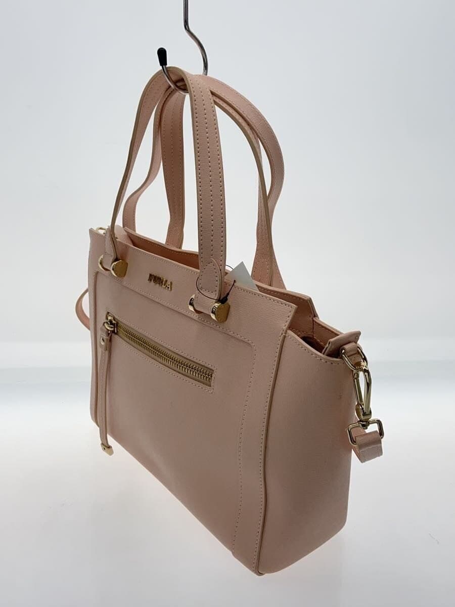 FURLA Handbag Leather PNK Solid di204 2