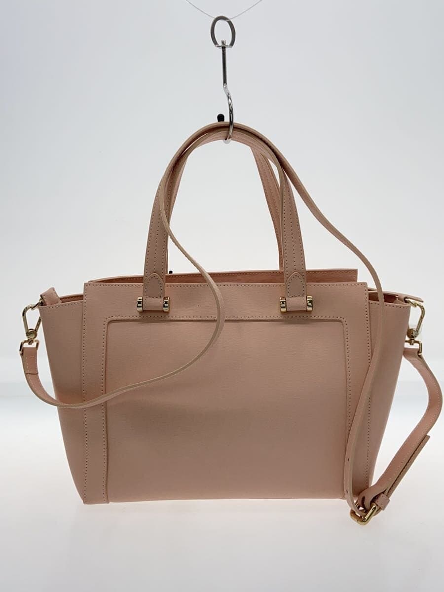 FURLA Handbag Leather PNK Solid di204 3