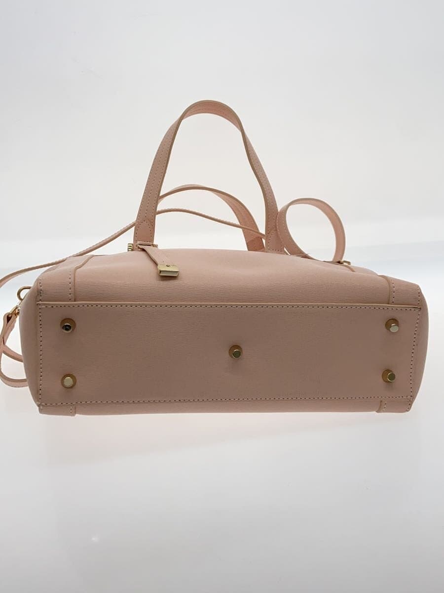 FURLA Handbag Leather PNK Solid di204 4