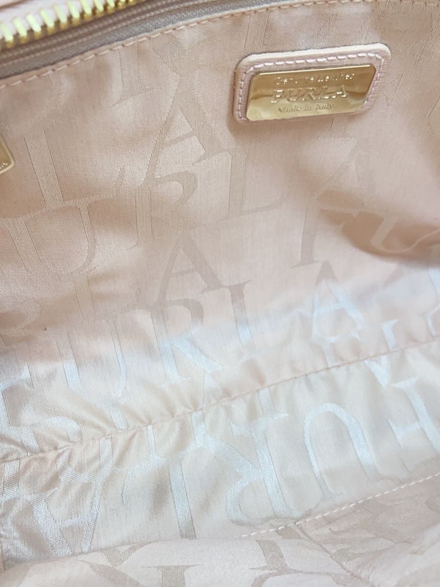 FURLA Handbag Leather PNK Solid di204 6