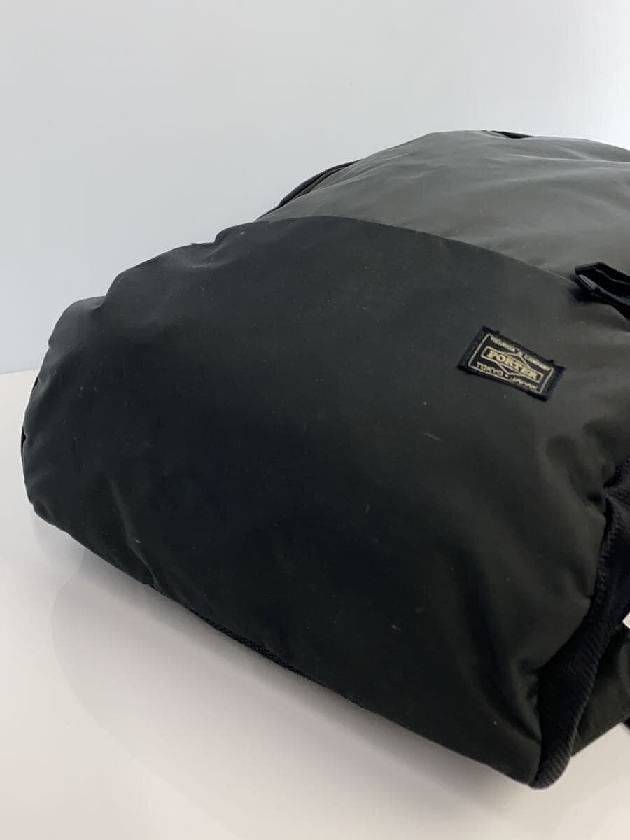 PORTER Backpack Black Solid Stain、With Wear Porter 4