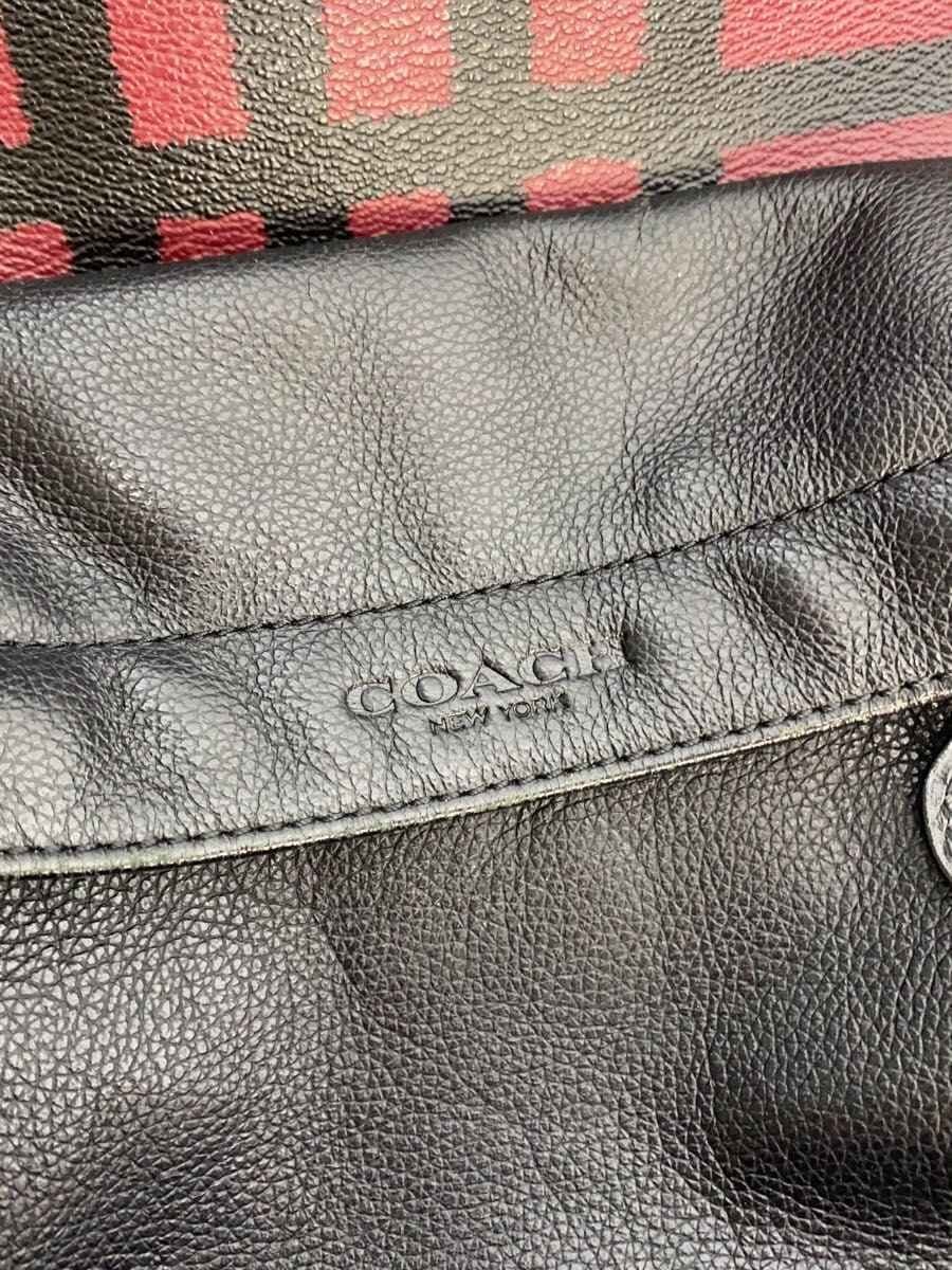 COACH Backpack Leather Black F11164 Corner Scuff Many COACH 5