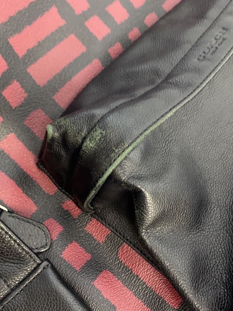 COACH Backpack Leather Black F11164 Corner Scuff Many COACH 8