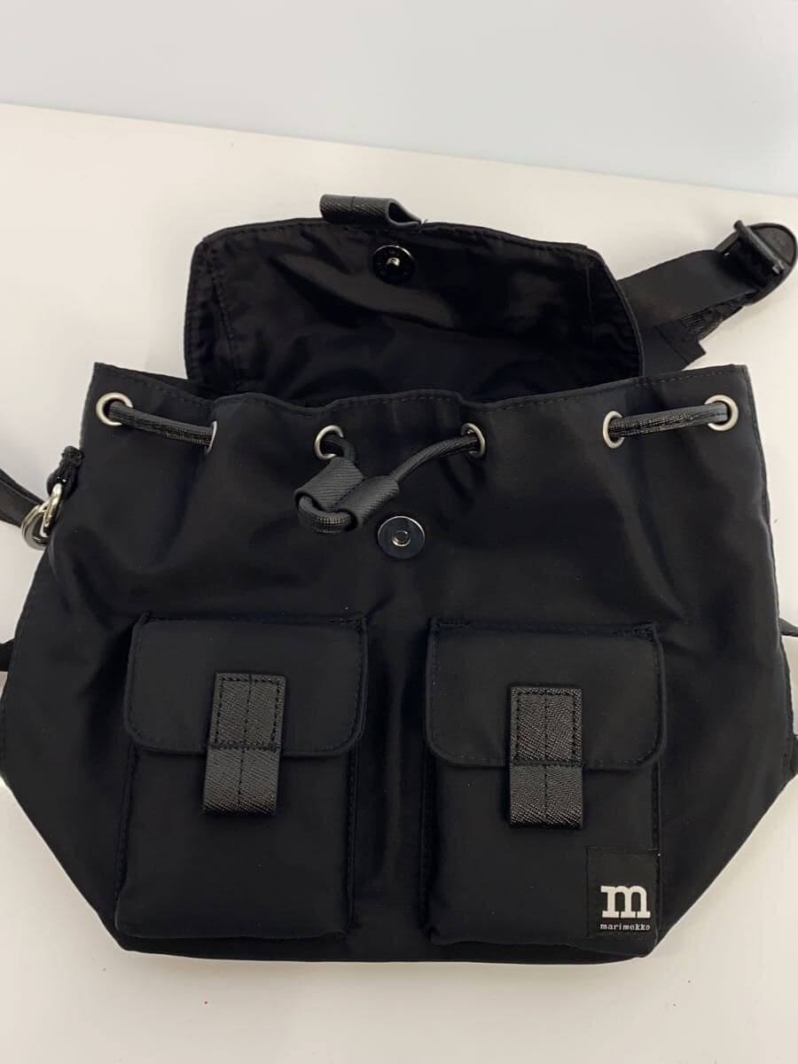 Marimekko backpack nylon black solid everything backpack Marimekko 7