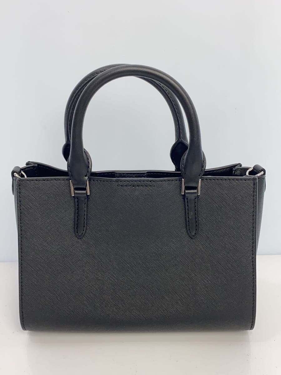 MICHAEL KORS handbag leather black plain DI-2404 includes pouch Michael Kors 3