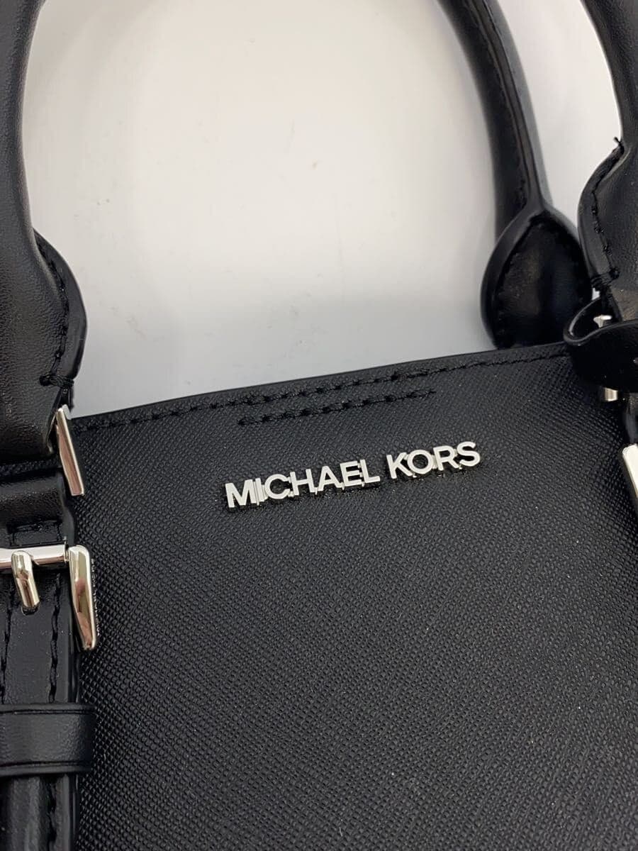 MICHAEL KORS handbag leather black plain DI-2404 includes pouch Michael Kors 5