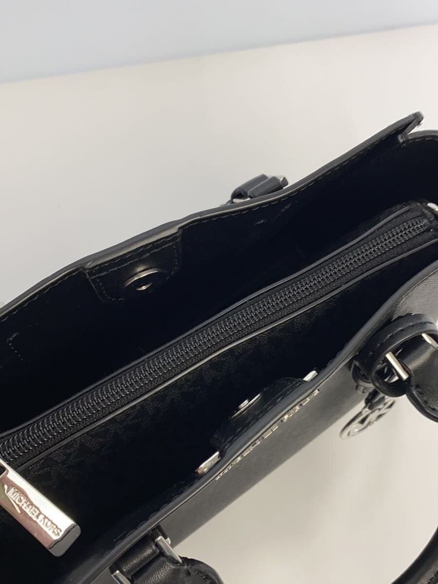 MICHAEL KORS handbag leather black plain DI-2404 includes pouch Michael Kors 6