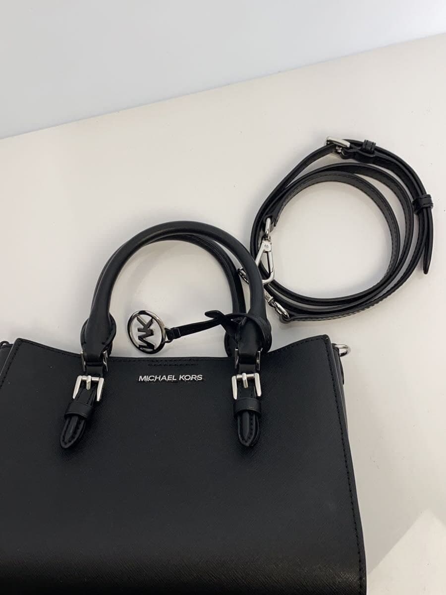 MICHAEL KORS handbag leather black plain DI-2404 includes pouch Michael Kors 9