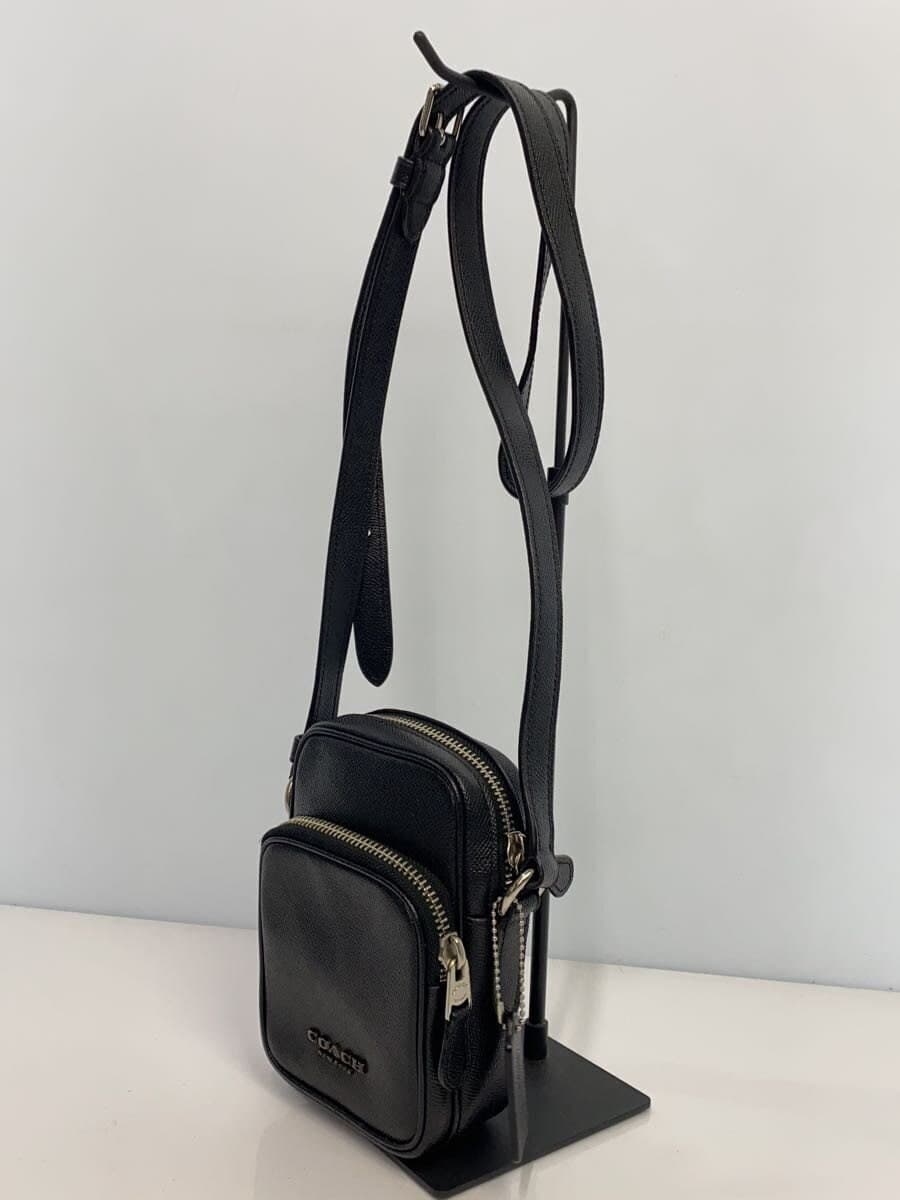 COACH shoulder bag leather black plain Coach 2
