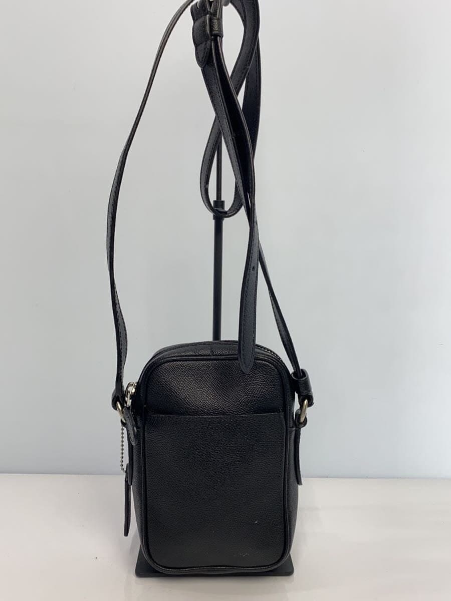 COACH shoulder bag leather black plain Coach 3