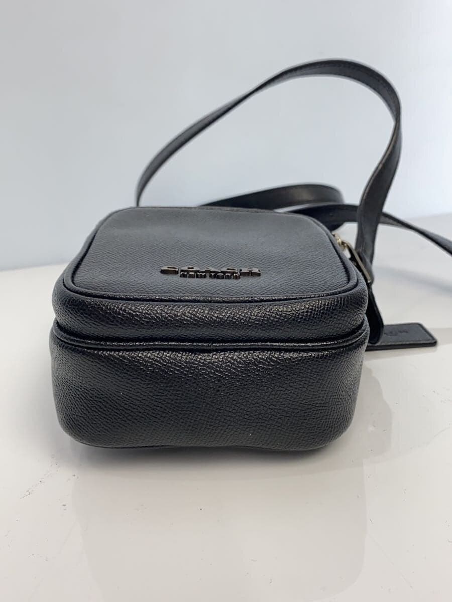 COACH shoulder bag leather black plain Coach 4