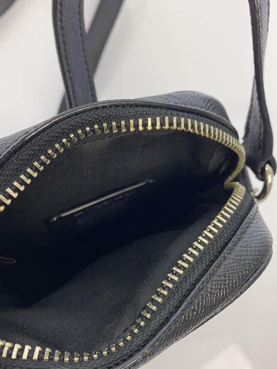 COACH shoulder bag leather black plain Coach 6