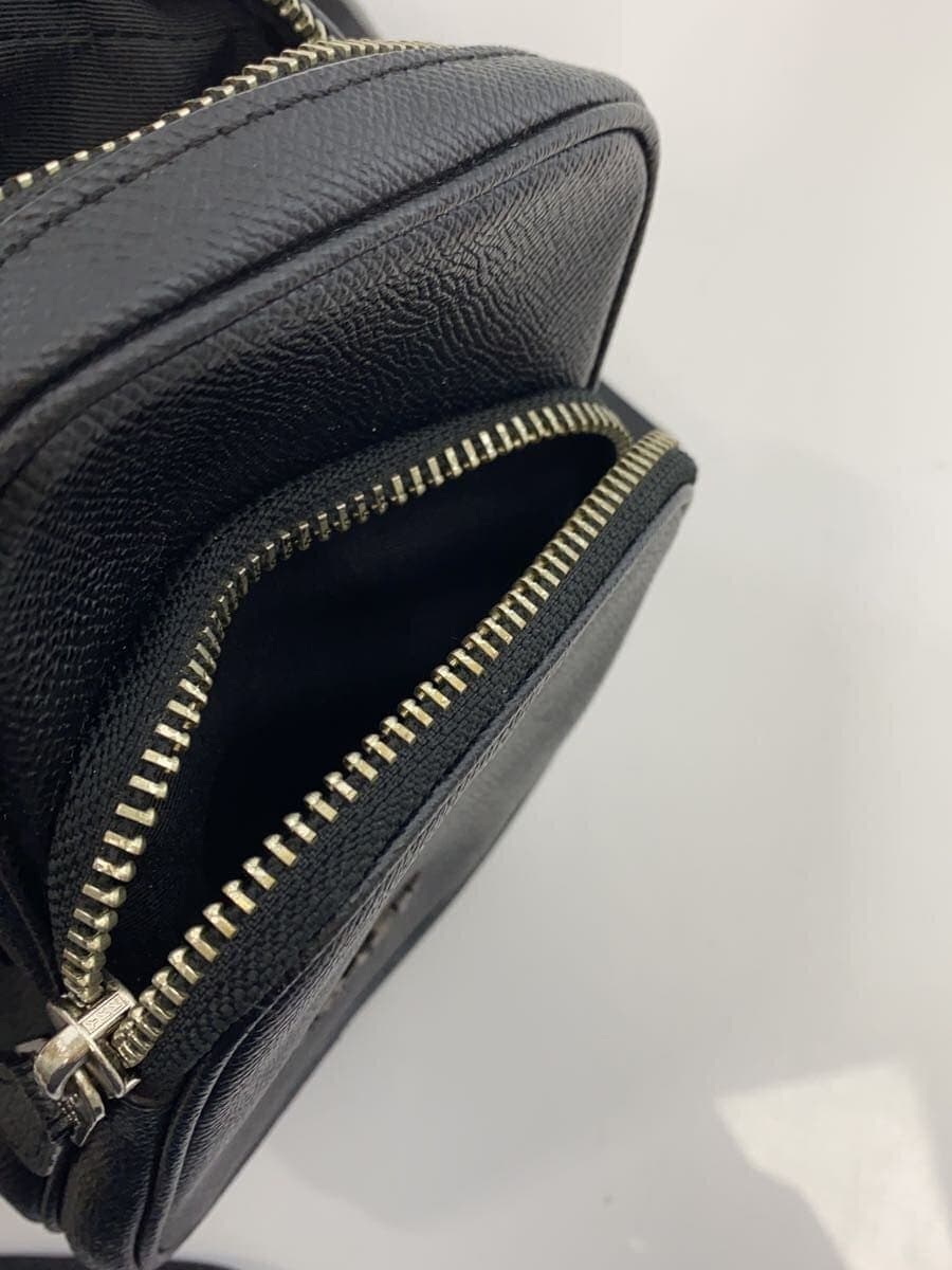 COACH shoulder bag leather black plain Coach 8