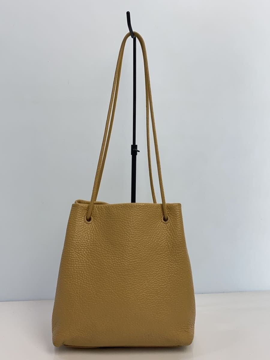 IACUCCI Shoulder Bag Leather Camel Solid With Scratches Iacucci 3