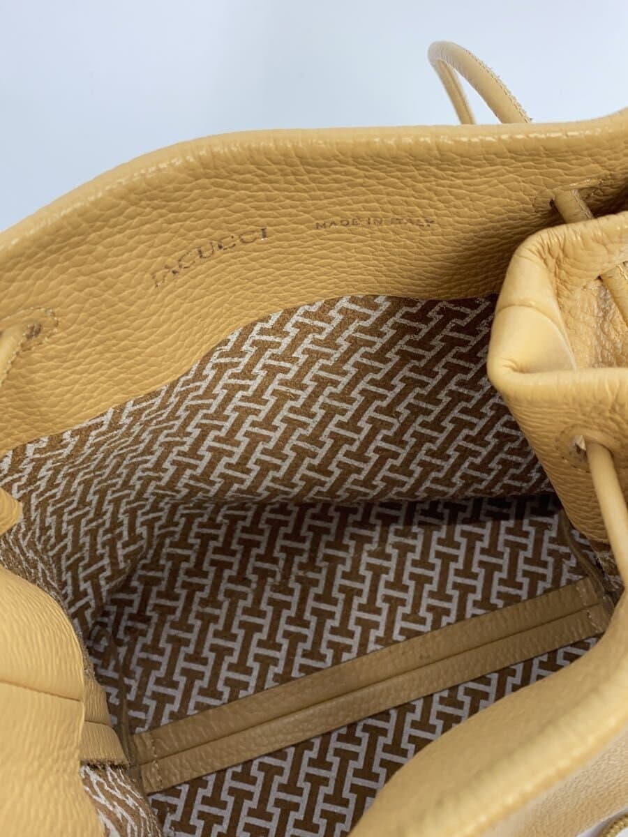 IACUCCI Shoulder Bag Leather Camel Solid With Scratches Iacucci 6