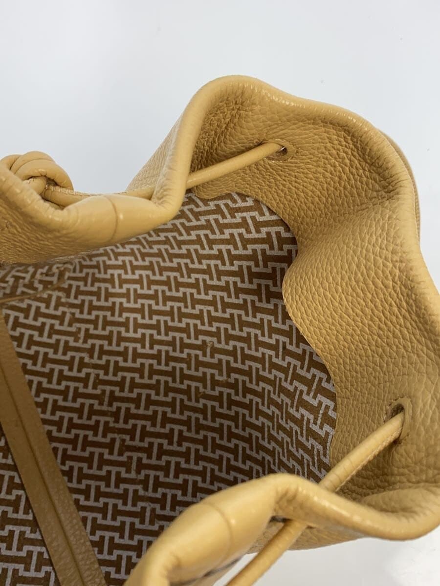 IACUCCI Shoulder Bag Leather Camel Solid With Scratches Iacucci 8