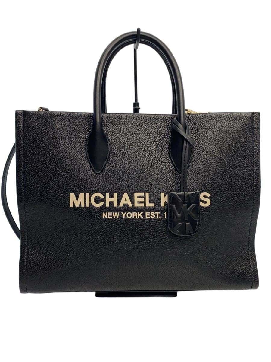 MICHAEL KORS tote bag shoulder bag leather black print Michael Kors