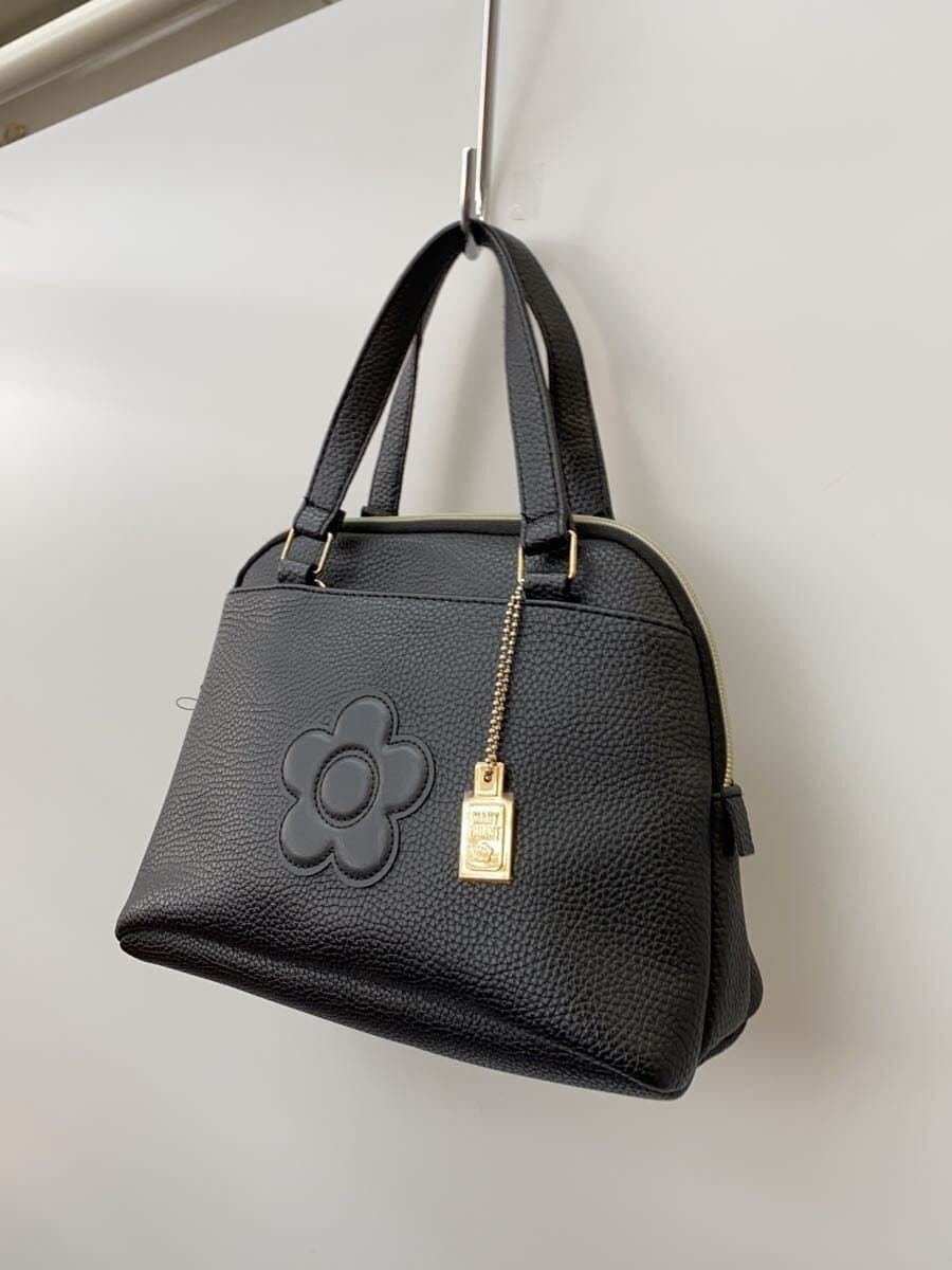 MARY QUANT Handbag Leather BLK Solid 2