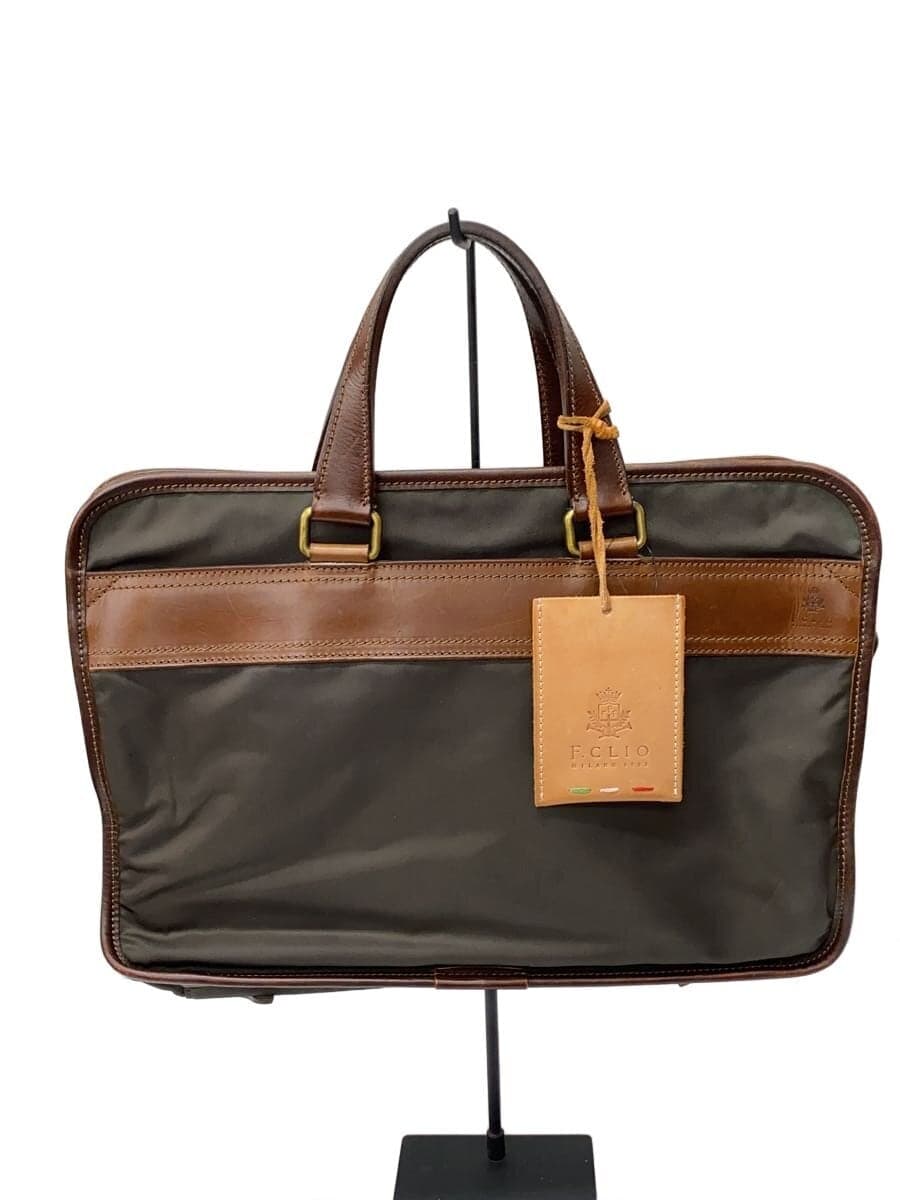 F.CLIO Tote Bag Leather KHK Solid