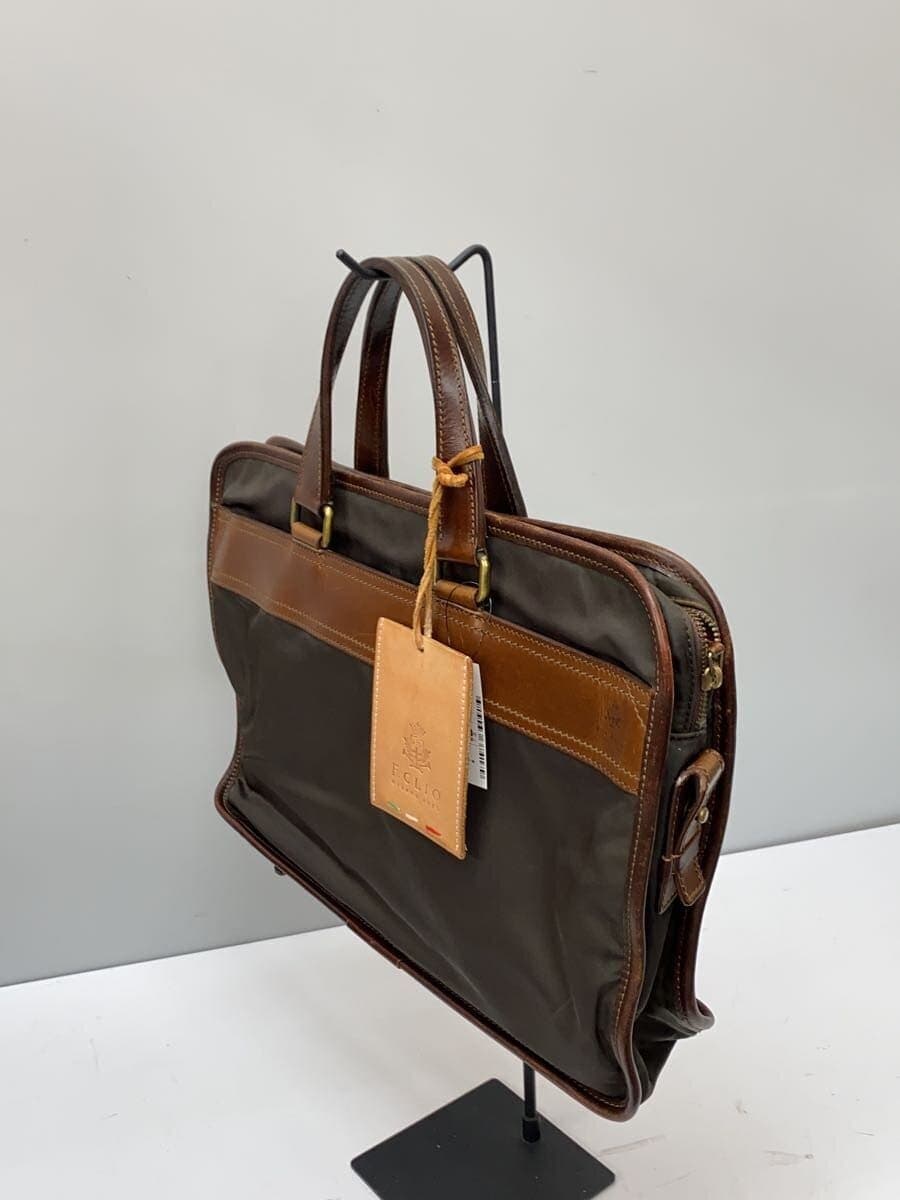 F.CLIO Tote Bag Leather KHK Solid 2