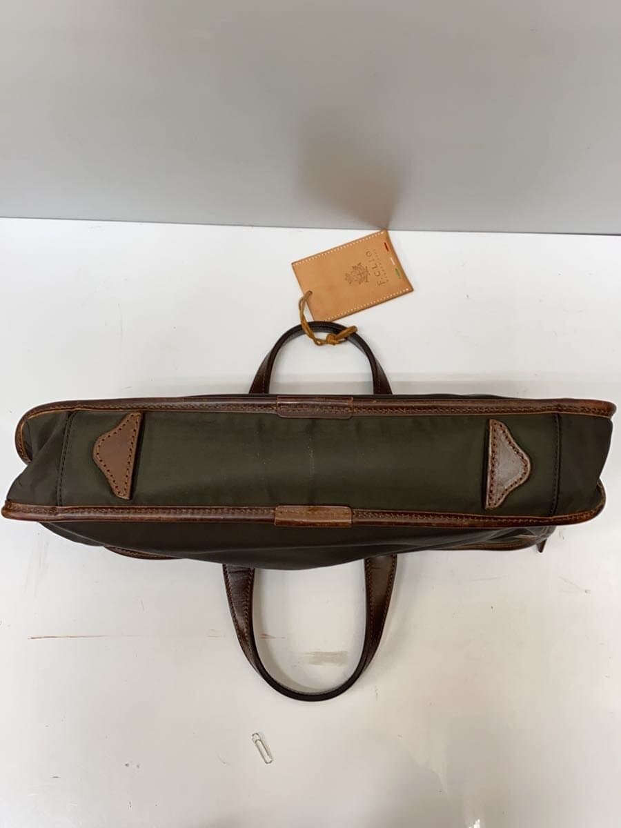 F.CLIO Tote Bag Leather KHK Solid 4