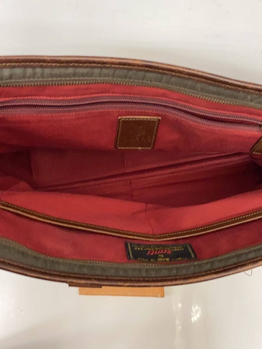 F.CLIO Tote Bag Leather KHK Solid 6