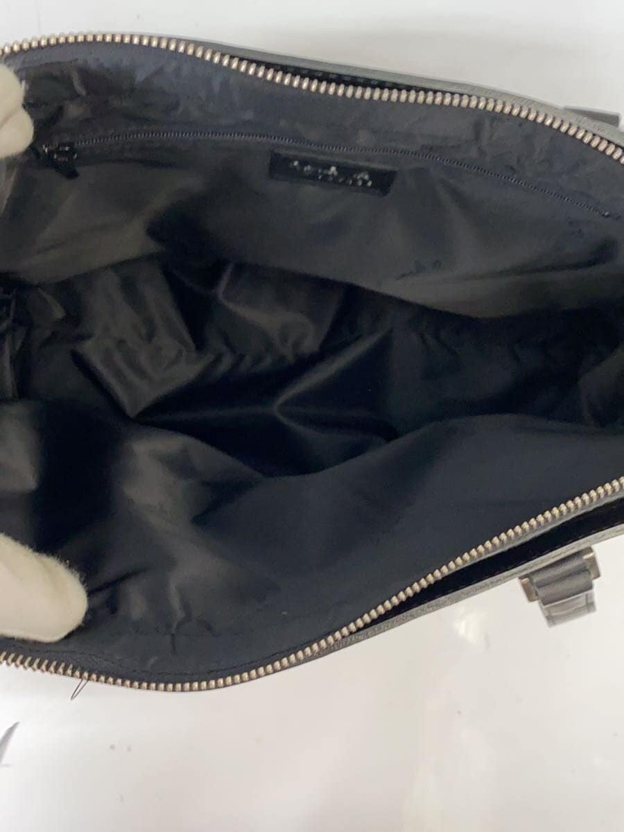 agnes b VOYAGE Tote Bag Leather BLK Solid mda-02 6