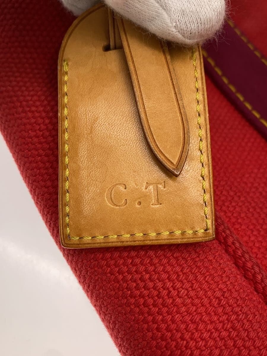 LOUIS VUITTON Cabas MM_Antigua Canvas BLU M40087 8