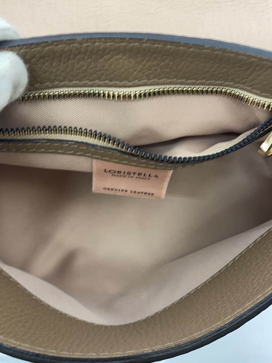 LORISTELLA Shoulder Bag Leather BRW Solid 6
