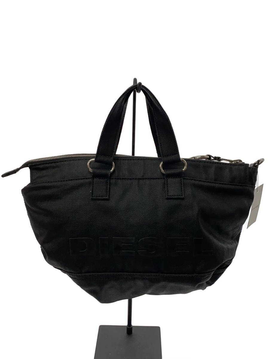 DIESEL Shoulder Bag Polyester Black Solid Color