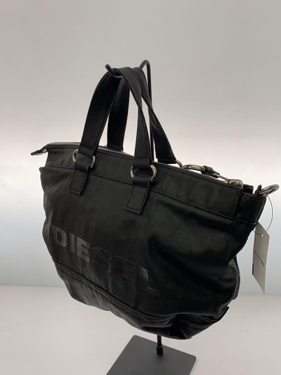 DIESEL Shoulder Bag Polyester Black Solid Color 2