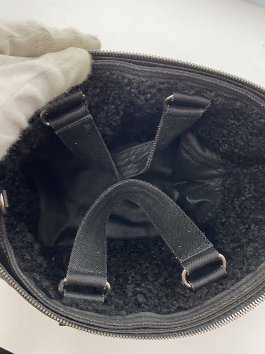 DIESEL Shoulder Bag Polyester Black Solid Color 6