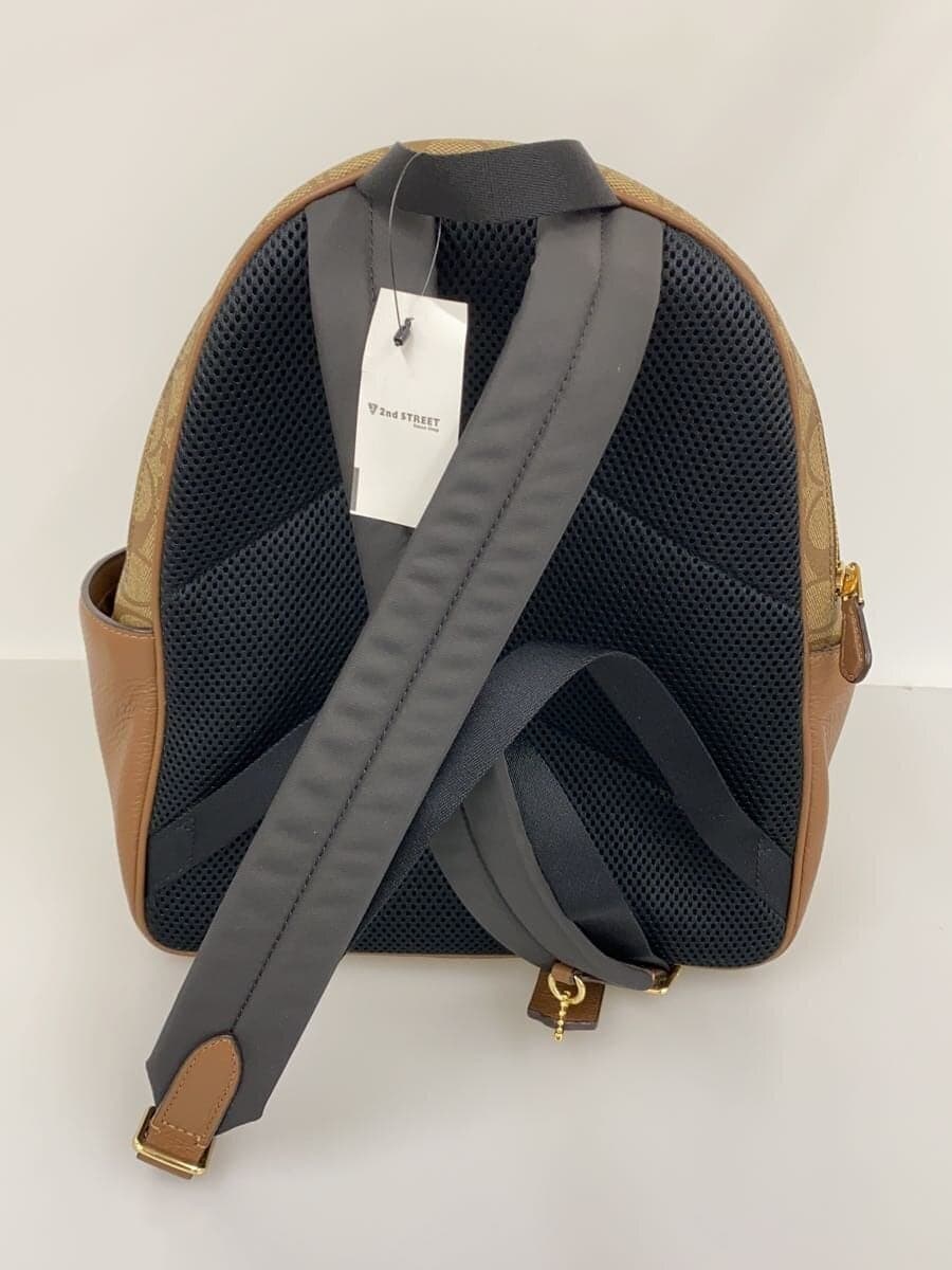 COACH Backpack_Signature_Beige PVC BEG All Over Pattern 3