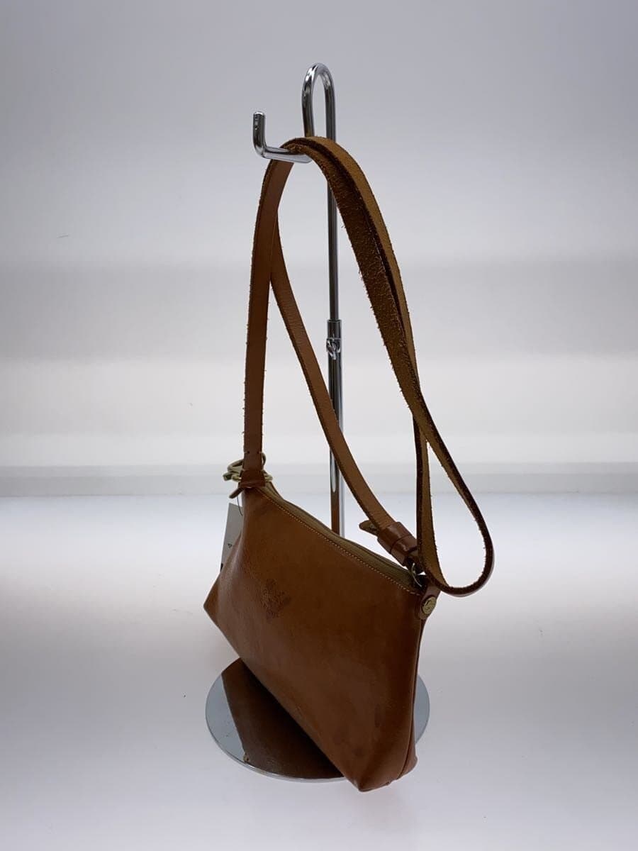 IL BISONTE One Shoulder Bag Cowhide Camel 2