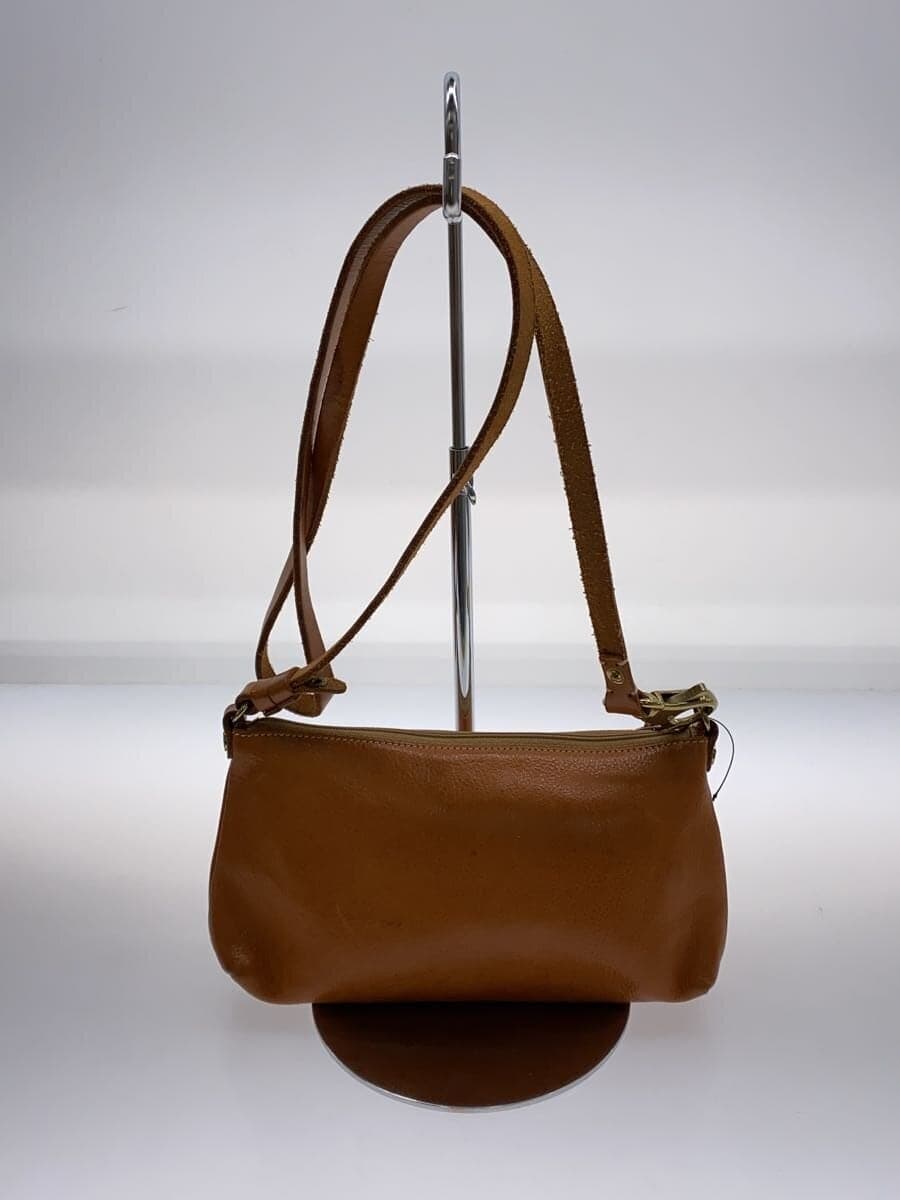 IL BISONTE One Shoulder Bag Cowhide Camel 3