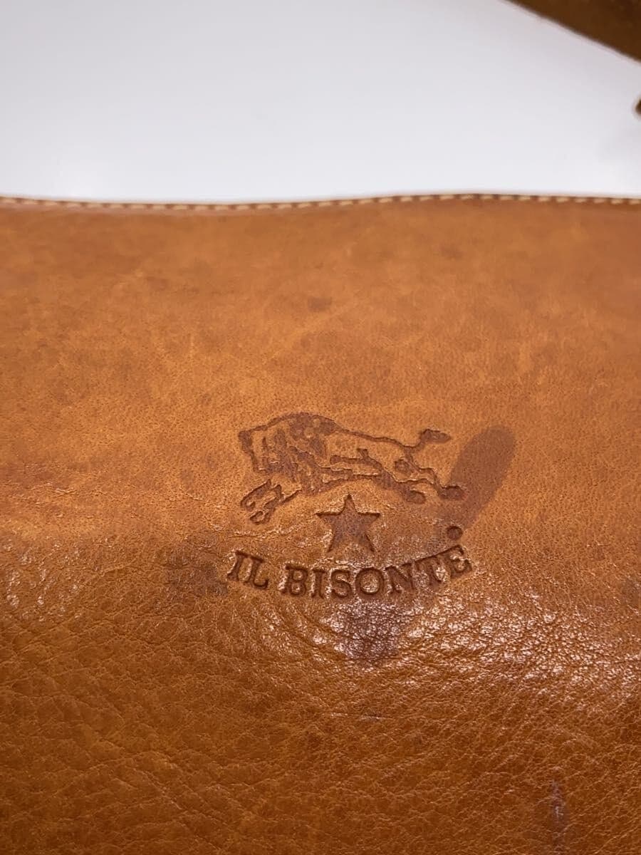 IL BISONTE One Shoulder Bag Cowhide Camel 5