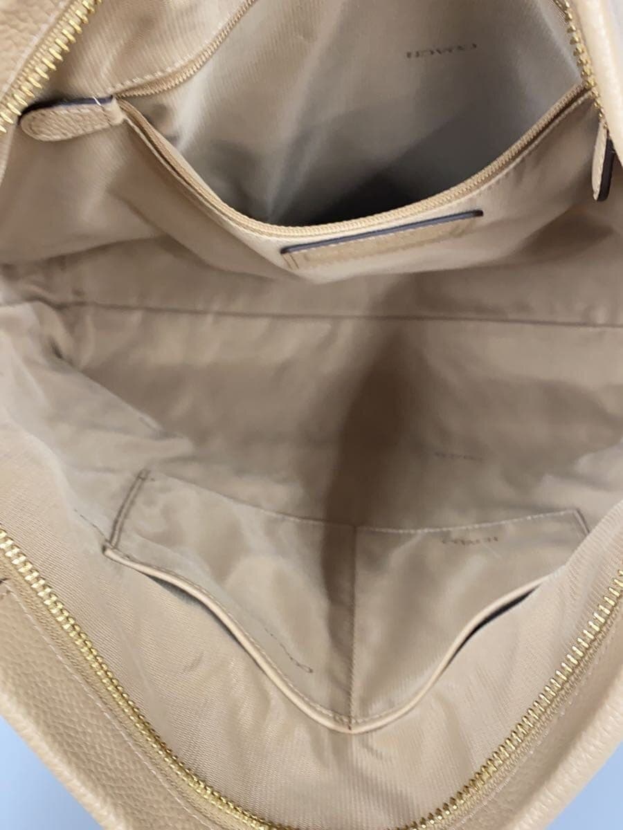 COACH Shoulder Bag_Pebbled _All Leather Leather BEG 6