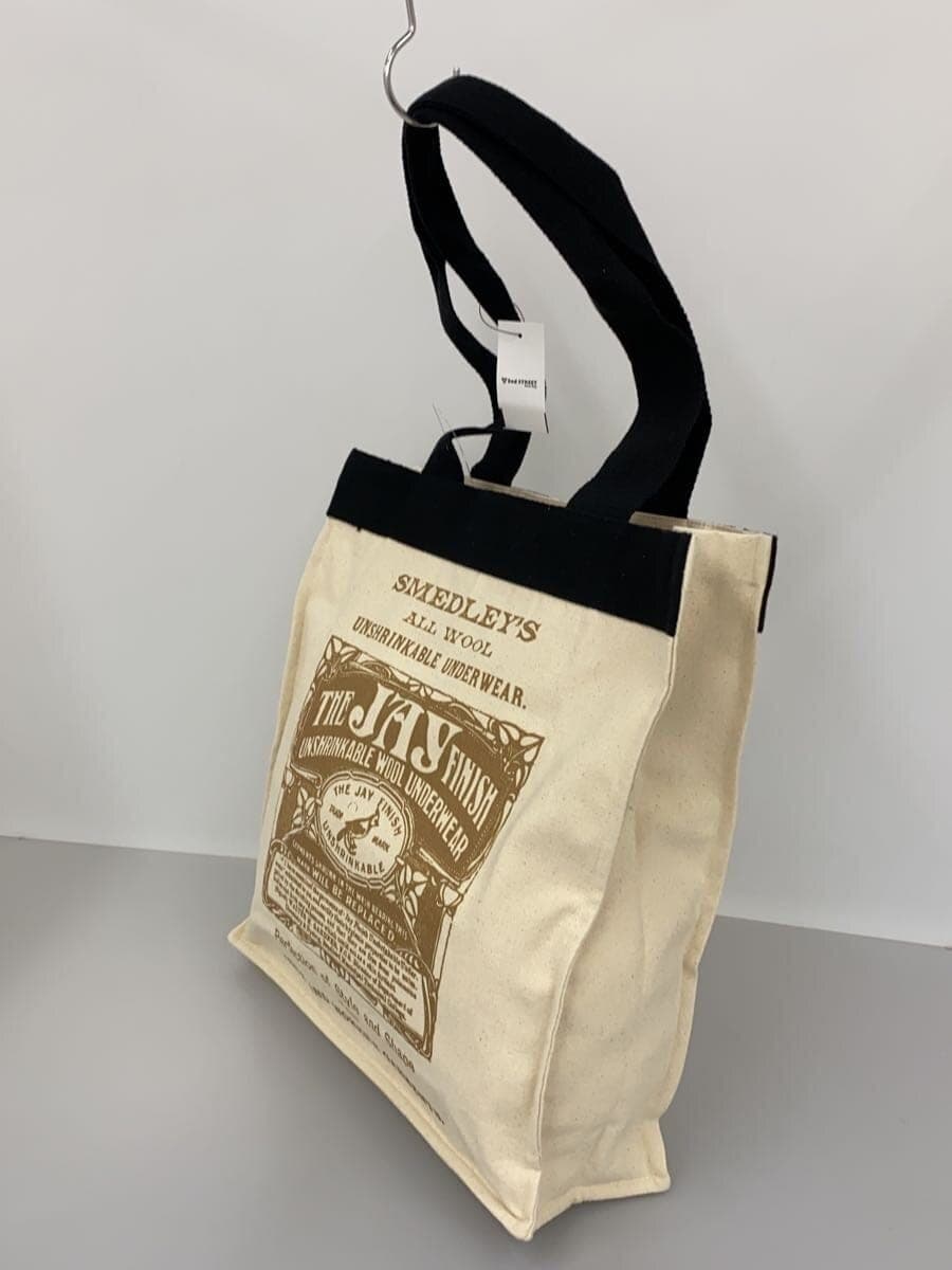 JOHN SMEDLEY x re-wrap Organic Cotton Canvas Tote Bag Canvas Cream 2