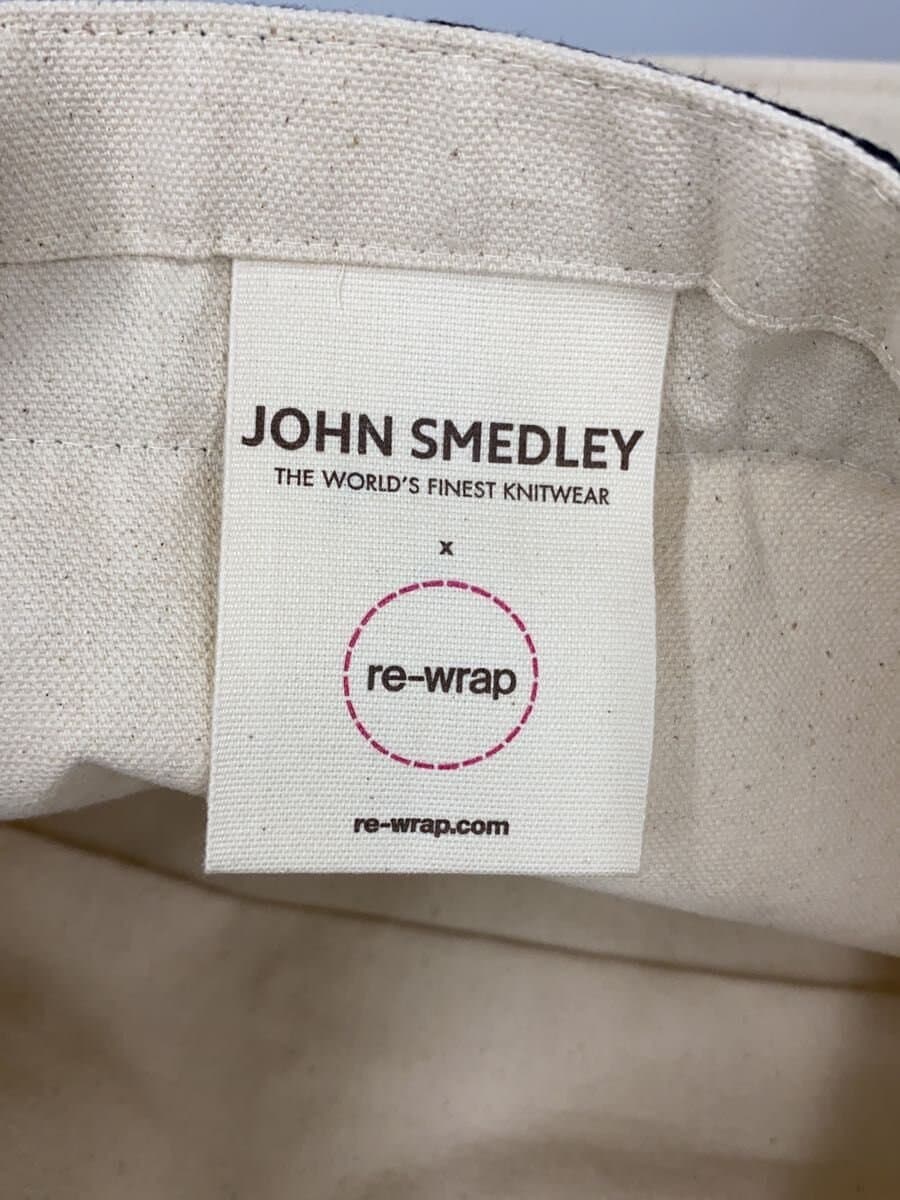 JOHN SMEDLEY x re-wrap Organic Cotton Canvas Tote Bag Canvas Cream 5