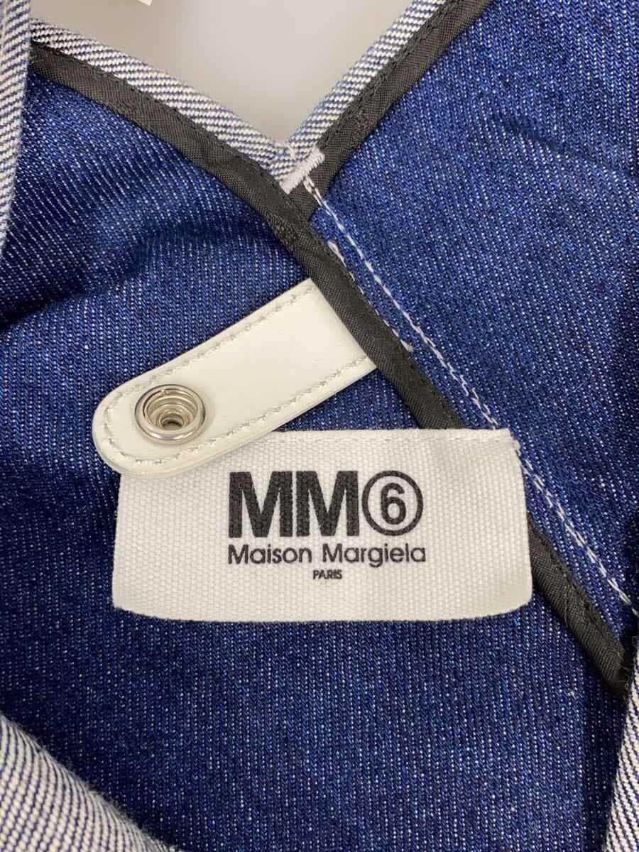 MM6Japanese Triangle Denim Tote Bag Cotton Blue S54WD0039 P4388 5
