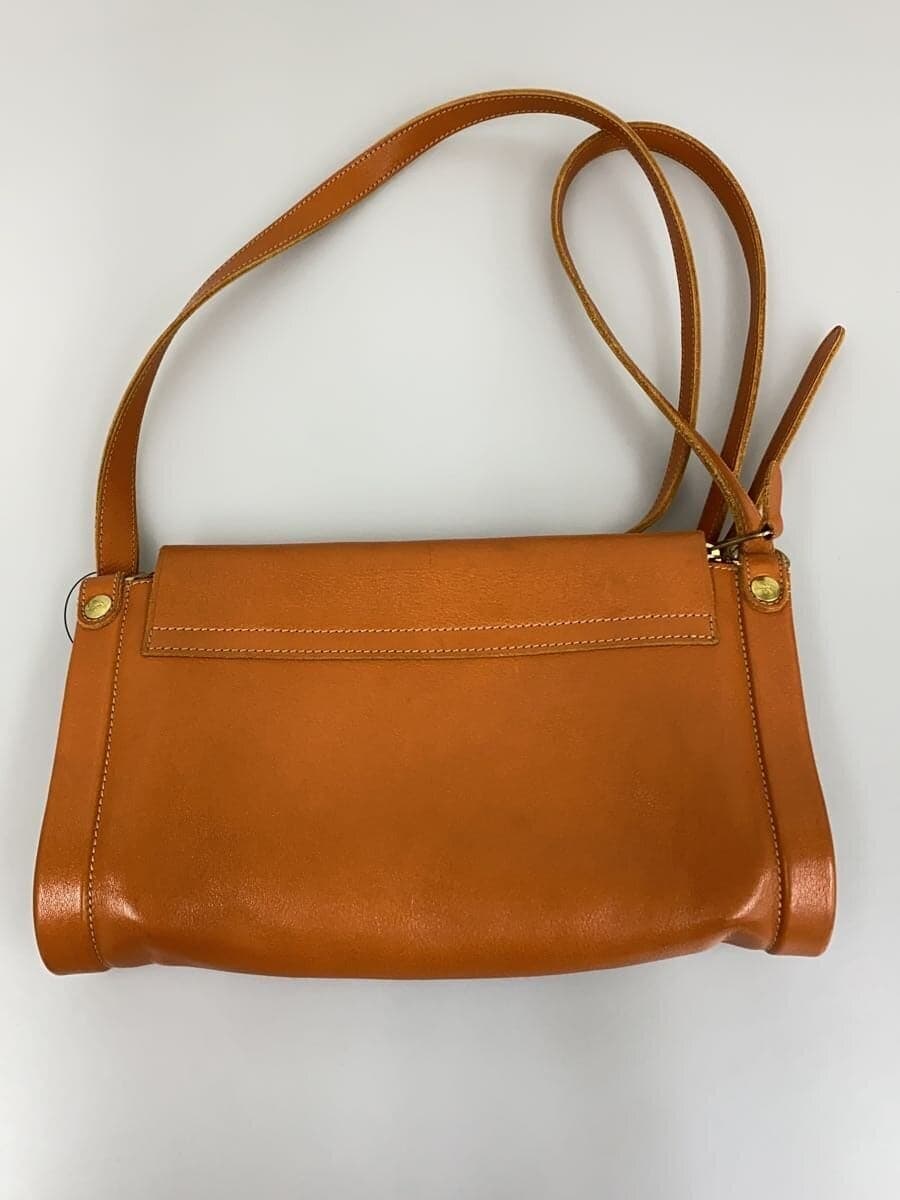 IL BISONTE Flap Leather Shoulder Bag Leather Camel 411879 3